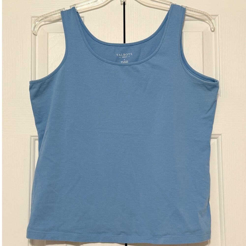 Talbots Woman Sleeveless Tank/Shell, Dusty Blue, Size X